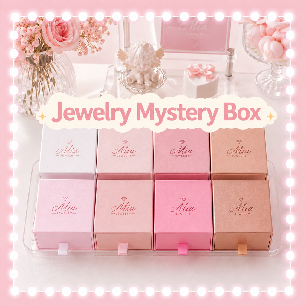 Mia Jewelry Mystery Box, pink boxes
